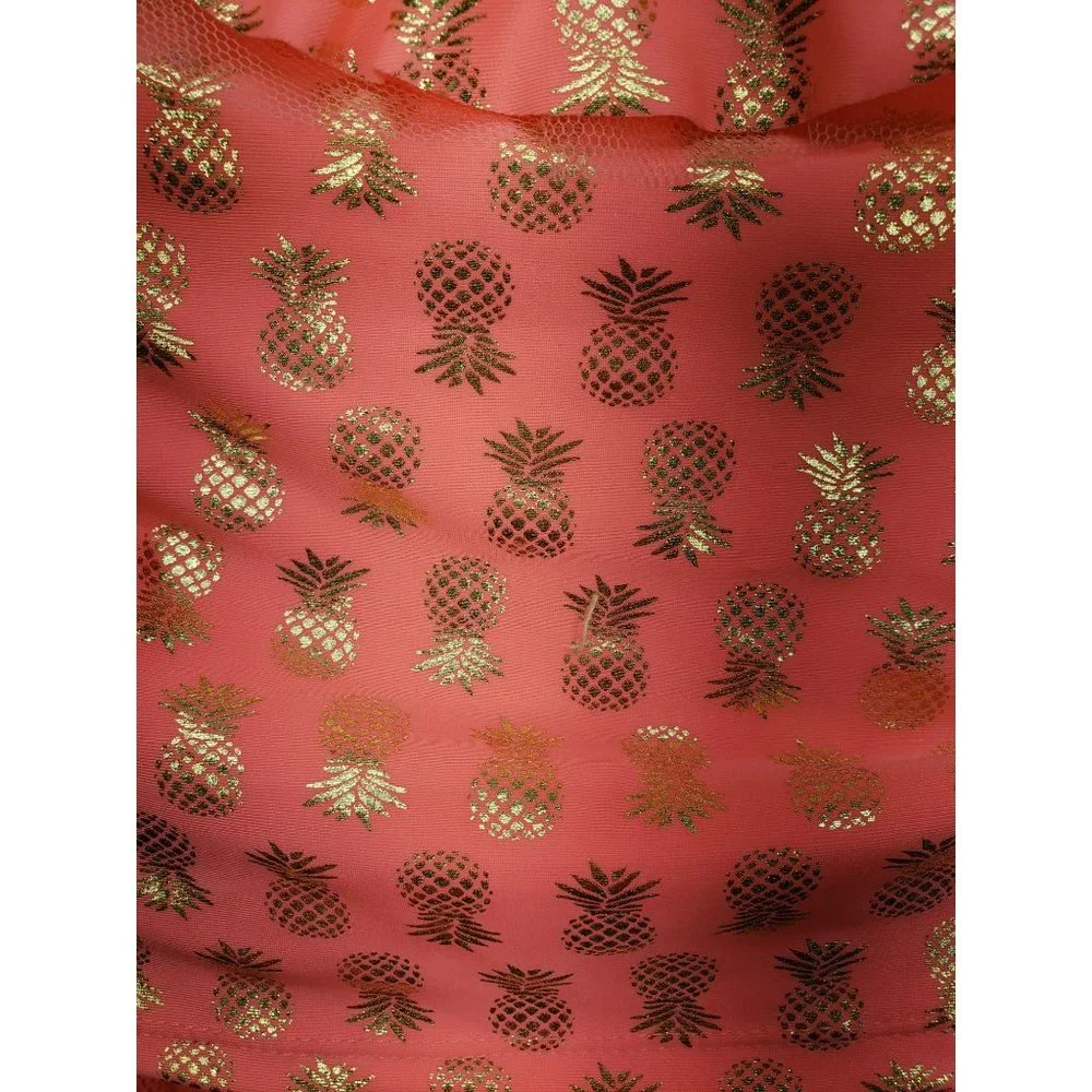 Real Love‎ 12 months hot pink coral pineapple 2pc Tankini swimwear swimsuit